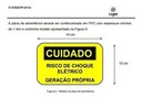 Ver imagem 3 de Placa Cuidado Risco de Choque Elétrico Geração Própria Light - Tam 15x10 PVC com 10Un