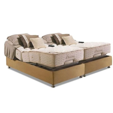 Cama Box Casal Herval Colchão Herval Pocket Ajustable Mh1430 + Regulável 202x203