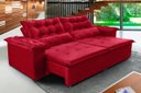 Ver imagem 1 de Sofá Top Veneza 300cm Retrátil e Reclinável Vermelho - Ws