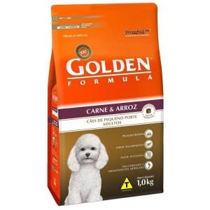 RAÇÃO GOLDEN FÓRMULA CARNE E ARROZ PARA CÃES ADULTOS RAÇAS PEQUENAS - RAÇÃO GOLDEN FÓRMULA CARNE E A