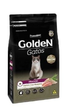 RAÇÃO GOLDEN GATOS CASTRADOS FRANGO 3 KG