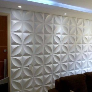 Kit De 10 Placas Decorativa 3D Revestimento Modelo Primavera Rendimento 2,5m²