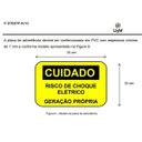 Ver imagem 3 de Placa Cuidado Risco de Choque Elétrico Geração Própria Light - Tam 15x10 PVC com 5Un