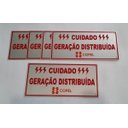 Ver imagem 1 de Placa Cuidado - Geração Distribuída - Padrão Copel - Lisa com 5Un