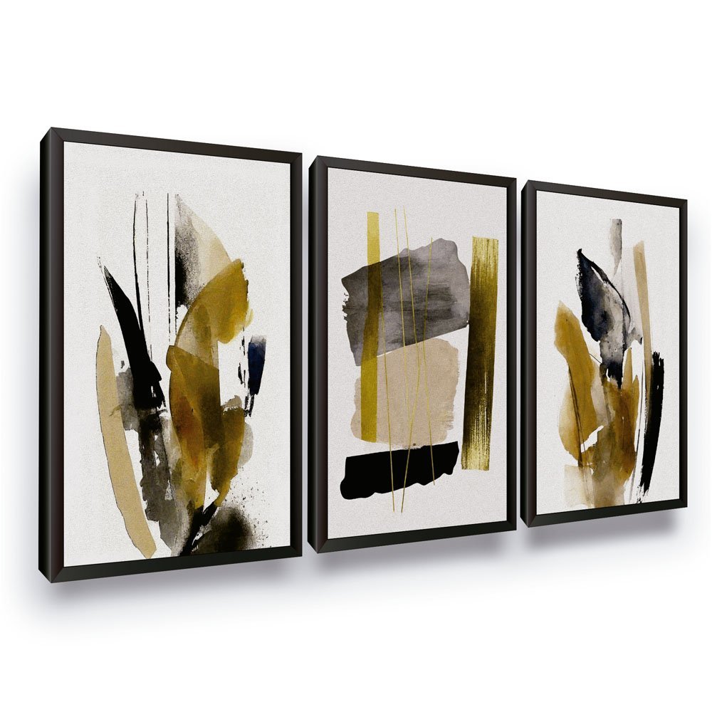 Quadro Abstrato com Moldura Grande Decoração Sala Quarto