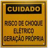 Placa Cuidado - Geração Própria - Padrão Cpfl Tam 13x13 com 20Un - 1
