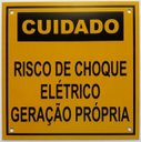 Ver imagem 1 de Placa Cuidado - Geração Própria - Padrão Cpfl Tam 13x13 com 20Un