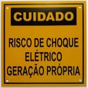 Ver imagem 1 de Placa Cuidado - Geração Própria - Padrão Cpfl Tam 13x13 com 50Un