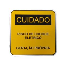 Placa Cuidado - Geração Própria - Padrão Cpfl Tam 13x13 Ca 20Un - 1