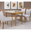 Ver imagem 3 de Mesa Aparador Seixas Tampo de Vidro - Fendi Claro