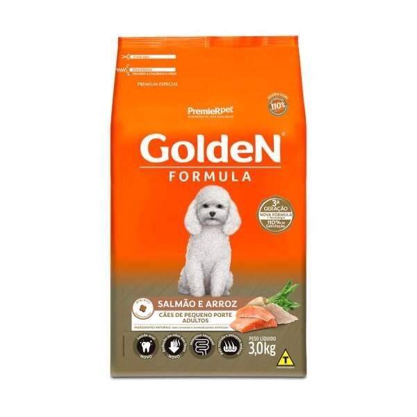 RAÇÃO GOLDEN FORMULA CAES ADULTOS MB SALMAO E ARROZ 3 KG