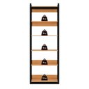 Ver imagem 4 de Estante Closet Guarda Roupa Modulo 5 Prat. Freijó/Preto
