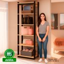 Ver imagem 5 de Estante Closet Guarda Roupa Modulo 5 Prat. Freijó/Preto