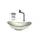 Ver imagem 2 de Cuba de Vidro Oval 47cm Champanhe + Valvula + Torneira Preta