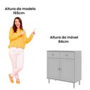 Ver imagem 6 de Aparador Buffet Ditália 2 Gav 2 Portas 2 Unidades R-629 Cinza