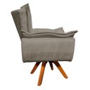 Ver imagem 5 de Kit 02 Poltronas Giratória Opala Marrom Rato