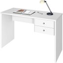 Ver imagem 2 de Escrivaninha Intelectual Zanzini 2 Gavetas 108cm Branca