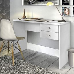 Escrivaninha Intelectual Zanzini 2 Gavetas 108cm Branca - 1