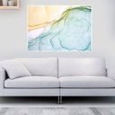 Ver imagem 1 de Quadro Canvas Ab Marmorizado Esverdeado 80x1,00
