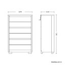 Ver imagem 4 de Cômoda Unno 6 Gavetas Branco - Abz