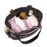 Bolsa Bebê Maternidade Recém Nascido Gestante Passeio Unissex:Marrom Pink - 6
