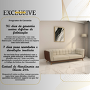 Ver imagem 6 de Sofá 2 Lugares 180cm Retrô Pés Madeira Luxo Premium Estofado Bouclê Off-white e Corino Sala Recepção