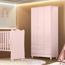 Ver imagem 4 de Guarda Roupa Infantil Doce Sonho 3 Portas 2 Gavetas Mdp Qmovi