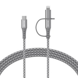 Cabo 2 In 1 Usb-c+ Lightninig + Geonav 1,5 M - 1