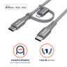 Cabo 2 In 1 Usb-c+ Lightninig + Geonav 1,5 M - 4