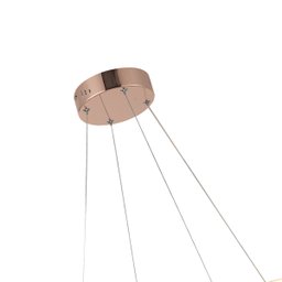 Lustre Pendente Led 35w Moderno Rosé 3 Temperaturas de Cor - 4