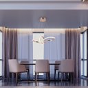 Ver imagem 5 de Lustre Pendente Led 35w Moderno Rosé 3 Temperaturas de Cor