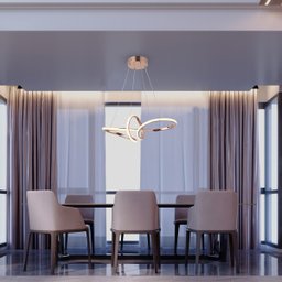 Lustre Pendente Led 35w Moderno Rosé 3 Temperaturas de Cor - 5