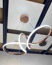 Ver imagem 7 de Lustre Pendente Led 35w Moderno Rosé 3 Temperaturas de Cor