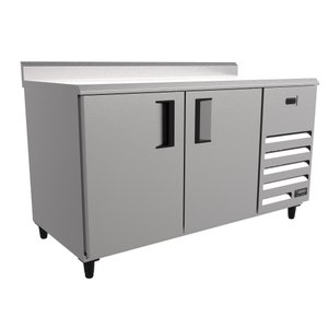 Balcão Congelados Venâncio 150cm Exterior Inox Interior Aluzinco Tampo Liso Espelhado 220v Vcch15-