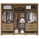 Ver imagem 2 de Guarda Roupa Casal 3 Portas de Correr Espelho New Guarapari - Jequitibá/offwhite