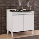 Ver imagem 7 de Balcão para Cooktop 2s Brenda Branco 80cm
