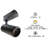 Kit Trilho Eletrificado 1m + 3 Spot Led 7w Preto 4000k Branco Neutro - 6