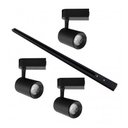 Ver imagem 2 de Kit Trilho Eletrificado 1m + 3 Spot Led 7w Preto 4000k Branco Neutro