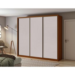 Guarda Roupa Casal Ambiente Spazio 270 Frassino Off White Flex - Lopas - 1