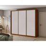 Guarda Roupa Casal Ambiente Spazio 270 Frassino Off White Flex - Lopas - 1