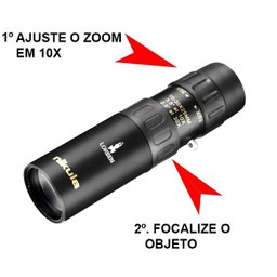 Monóculo Luneta 10-30x25 Profissional Tático Telescópio Lorben - 3