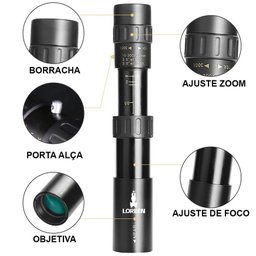 Monóculo Luneta 10-30x25 Profissional Tático Telescópio Lorben - 2