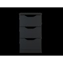 Ver imagem 3 de Gaveteiro com 3 Gavetas Armário com 3 Gavetas - Preto