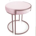 Ver imagem 6 de Puff Love Suede Rosa Bebê Base Industrial Rose