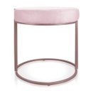 Ver imagem 3 de Puff Love Suede Rosa Bebê Base Industrial Rose