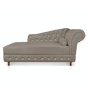 Ver imagem 3 de Divã Chesterfield 165 cm Capitonado com Strass Suede Marrom Rato - D'Rossi