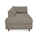 Ver imagem 4 de Divã Chesterfield 165 cm Capitonado com Strass Suede Marrom Rato - D'Rossi
