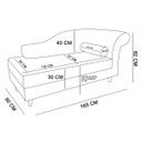 Ver imagem 6 de Divã Chesterfield 165 cm Capitonado com Strass Suede Marrom Rato - D'Rossi