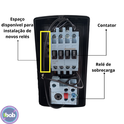 Chave de Partida Trifásica 3CV 380V 6,3A C/ Botoeira - 7