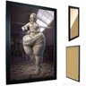 Quadro Decorativo Escultura Corpo Mulher Academia - 1